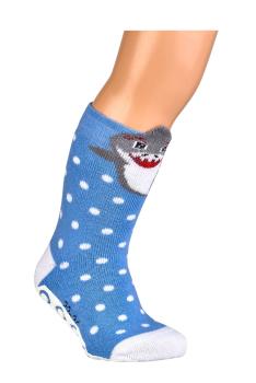 Preview: 2 Paar TippTexx 24 Kinder Sockenschuhe "Baby-Tiere"